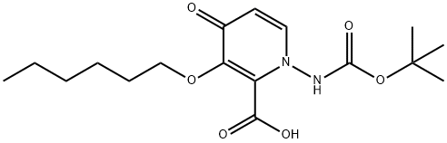 Kwas 2-pirydynokarboksylowy, 1-[[(1,1-dimetyloetoksy)karbonylo]amino]-3-(heksyloksy)-1,4-dihydro-4-okso-