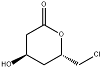 2H-Piran-2-on, 6-(chlorometylo)tetrahydro-4-hydroksy-, (4R,6S)-