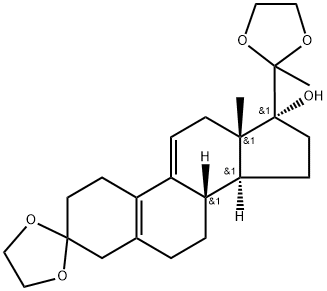 3,20-Bis(etylenodioksy)-19-norpregna-5(10)9(11)dien-17-ol