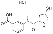 Chlorowodorek kwasu 3-[(2S,4S)-4-merkaptopirolidyno-2-karboksyamido]benzoesowego