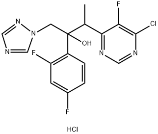 Chlorowodorek 3-(6-Chloro-5-fluoropirymidyn-4-ylo)-2-(2,4-difluorofenylo)-1-(1H-1,2,4-triazol-1-ilo)butan-2-olu