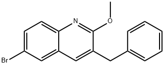 3-benzylo-6-bromo-2-metoksychinolina