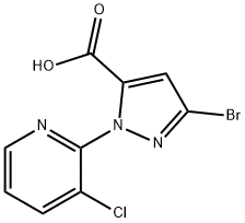 Kwas 3-BroMo-1-(3-chloropirydyn-2-ylo)-1H-pirazolo-5-karboksylowy