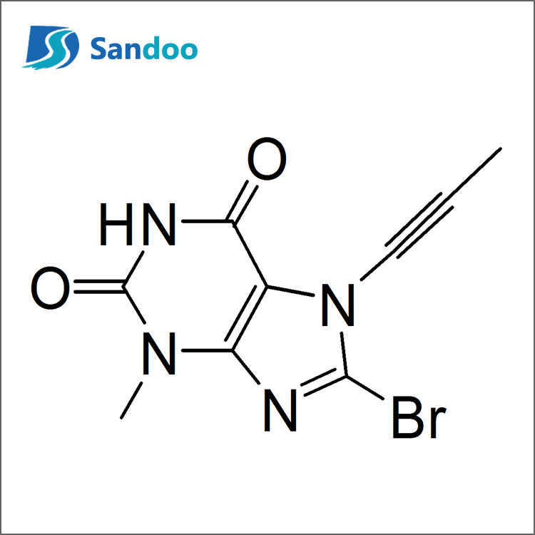 3-metylo-7-(2-butyn-1-ylo)-8-bromoksantyna