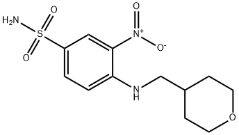 3-nitro-4-((tetrahydro-2H-piran-4-ylo)metyloamino)benzenosulfonamid