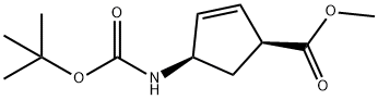 ester metylowy kwasu 4-[[(1,1-dimetyloetoksy)karbonylo]amino]-2-cyklopenteno-1-karboksylowego