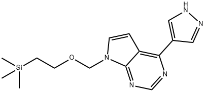4-(1H-PYRAZOL-4-YL)-7-((2-(TRIMETYLOSILILO)ETOKSY)METYL)-7H-PIROLO[2,3-D]PIRYMIDYNA