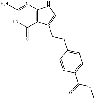 Ester metylowy kwasu 4-[2-(2-amino-4,7-dihydro-4-okso-1H-pirolo[2,3-d]pirymidyn-5-ylo)etylo]benzoesowego