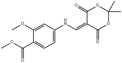 Ester metylowy kwasu 4-[(2,2-dimetylo-4,6-diokso-[1,3]dioksan-5-ylidenometylo)-amino]-2-metoksybenzoesowego