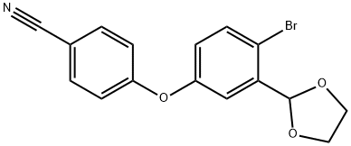 4-(4-BroMo-3-(1,3-dioksolan-2-ylo)fenoksy)benzonitryl