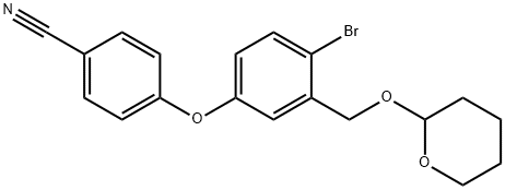 4-(4-bromo-3-(((tetrahydro-2H-piran-2-ylo)oksy)metylo)fenoksy)benzonitryl