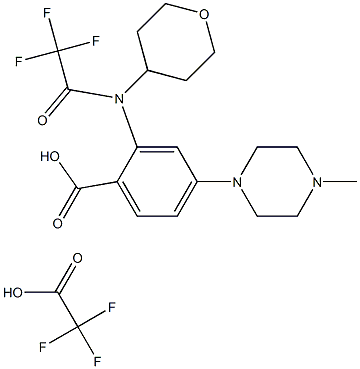 Trifluorooctan kwasu 4-(4-metylopiperazyn-1-ylo)-2-[(tetrahydropiran-4-ylo)(2,2,2-trifluoroacetylo)amino]benzoesowego