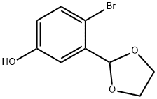 4-bromo-3-(1,3-dioksolan-2-ylo)fenol
