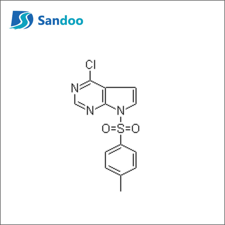4-chloro-7-tosylo-7H-pirolo[2,3-d]pirymidyna