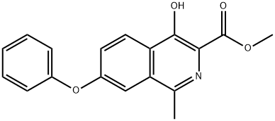 Ester metylowy kwasu 4-hydroksy-1-metylo-7-fenoksy-3-izochinolinokarboksylowego