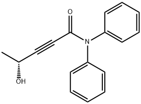 4-hydroksy-N,N-difenylo-(4R)-2-pentynoamid
