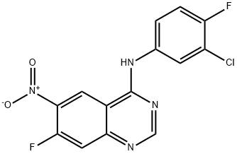 4-chinazolinamina, N-(3-chloro-4-fluorofenylo)-7-fluoro-6-nitro-