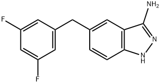 5-(3,5-difluorobenzylo)-1H-indazol-3-amina