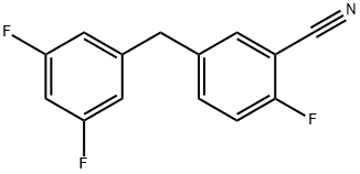 5-(3,5-difluorobenzylo)-2-fluorobenzonitryl