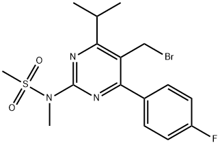 5-(Bromometylo)-4-(4-fluorofenylo)-6-izopropylo-2-[metylo(metylosulfonylo)amino]pirymidyna