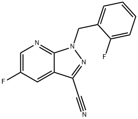5-fluoro-1-(2-fluorobenzylo)-1H-pirazolo[3,4-b]pirydyno-3-karbonitryl