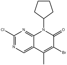 6-broMo-2-chloro-8-cyklopentylo-5-metylopirydo[2,3-d]pirymidyn-7(8H)-on