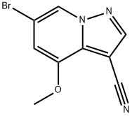 6-bromo-4-metoksypirazolo[1,5-a]pirydyno-3-karbonitryl