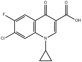 Kwas 7-chloro-1-cyklopropylo-6-fluoro-1,4-dihydro-4-oksochinolino-3-karboksylowy