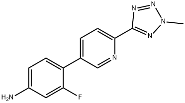 Benzenamina, 3-fluoro-4-[6-(2-metylo-2H-tetrazol-5-ilo)-3-pirydynylo]-