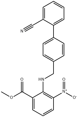 KWAS benzoesowy, ester 2-[[(2'-CYJANO[1,1'-BIFENYL]-4-YL)METYLO]AMINO]-3-NITROMETYLOWY