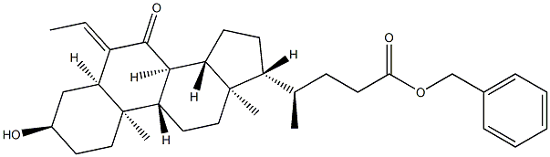 Kwas cholan-24-owy,6-etylideno-3-hydroksy-7-okso-,ester fenylometylowy, (3α,5β)-