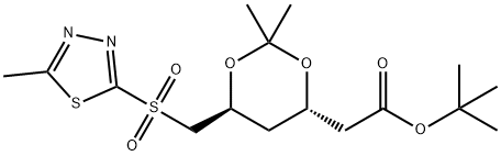 Kwas D-erytro-heksonowy, 2,4,6-trideoksy-3,5-O-(1-metyloetylideno)-6-[(5-metylo-1,3,4-tiadiazol-2-ilo)sulfonylo]- , ester 1,1-dimetyloetylowy