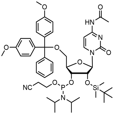 DMT-2′O-TBDMS-rC(ac) Fosforoamidyt