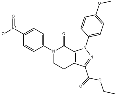 1-(4-metoksyfenylo)-6-(4-nitrofenylo)-7-okso-4,5,6,7-tetrahydro-1H-pirazolo[3,4-c]pirydyno-3-karboksylan etylu
