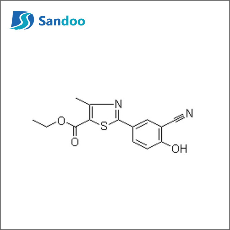 2-(3-cyjano-4-hydroksyfenylo)-4-metylo-1,3-tiazolo-5-karboksylan etylu