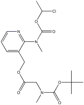 Glicyna, N-[(1,1-dimetyloetoksy)karbonylo]-N-metylo-, [2-[[(1-chloroetoksy)karbonylo]metyloamino]-3-pirydynylo] ester metylowy