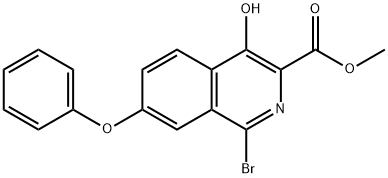 1-bromo-4-hydroksy-7-fenoksyizochinolino-3-karboksylan metylu
