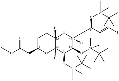 Metyl 2-((2R,4aS,6S,7R,8S,8aS)-7,8-bis((tert-butylodimetylosililo)oksy)-6-((S,E)-1-((tert-butylodimetylosililo)oksy )-3-jodoallilo)oktahydropirano[3,2-b]piran-2-ylo)octan
