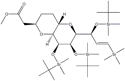 metyl 2-((2R,4aS,6S,7R,8S,8aS)-7,8-bis((tert-butylodimetylosililo)oksy)-6-((S,E)-1- ((tert-butylodimetylosililo)oksy )-3-(trimetylosililo)allilo)oktahydropirano[3,2-b]piran-2-ylo)octan