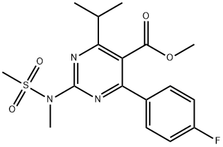 4-(4-fluorofenylo)-6-izopropylo-2-[(N-metylo-N-metylosulfonylo)amino]pirymidyno-5-karboksylan metylu
