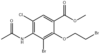 4-(acetyloamino)-3-broMo-2-(2-broMoetoksy)-5-chlorobenzoesan metylu