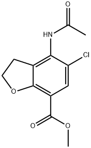 4-(acetyloamino)-5-chloro-2,3-dihydro-1-benzofuran-7-karboksylan metylu