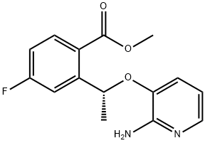 metyl(R)-2-(1-((2-aminopirydyn-3-ylo)oksy)etylo)-4-fluorobenzoesan