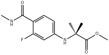 Ester metylowy N-[3-fluoro-4-[(metyloamino)karbonylo]fenylo]-2-metyloalaniny