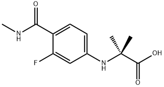 N-[3-Fluoro-4-[(metyloamino)karbonylo]fenylo]-2-metyloalanina