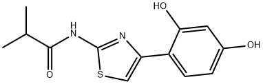 N-[4-(2,4-dihydroksyfenylo)-1,3-tiazol-2-ilo]-2-metylopropanamid