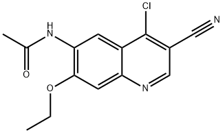 n-(4-Chloro-3-cyjano-7-etoksy-6-chinolinylo)acetamid