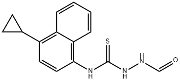 N-(4-cyklopropylo-1-naftalenylo)-2-formylohydrazynokarbotioamid