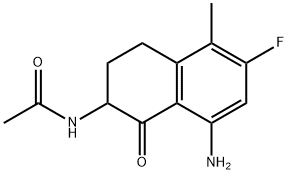 N-(8-amino-6-fluoro-5-metylo-1-okso-1,2,3,4-tetrahydronaftalen-2-ylo)acetamid