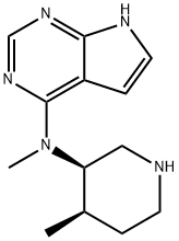 N-metylo-N-((3R,4R)-4-metylopiperydyn-3-ylo)-7H-pirolo[2,3-d]pirymidyno-4-amina